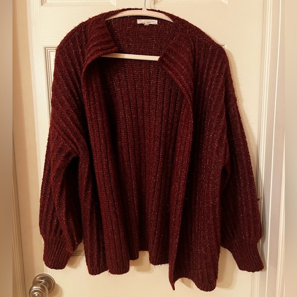 Women’s Urban Outfitters Open Maroon Cardigan - Picture 1 of 5